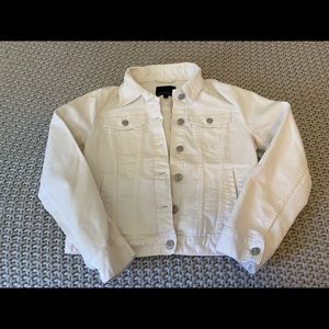 Banana Republic White Jean Jacket